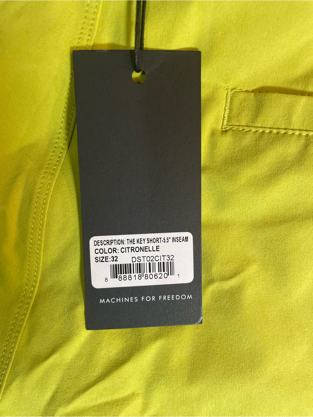 Nwt Machines For Freedom "The Key Short" - 5.5" Inseam — image 6 of 6